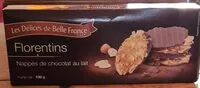 Mängden socker i Florentins nappés de chocolat au lait