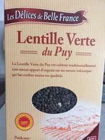 Mängden socker i Lentilles vertes du Puy