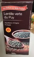 Mängden socker i Lentilles verte du Puy