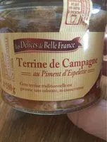 Mängden socker i Terrine de campagne au piment d’espelette