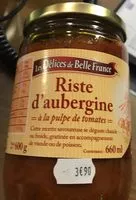 Mängden socker i Riste d'aubergine