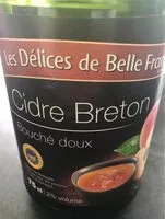 Mängden socker i Cidre Breton Bouché Doux