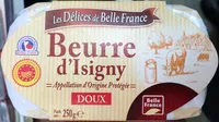 Mängden socker i Beurre d'Isigny doux
