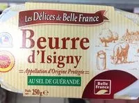 Mängden socker i Beurre d'Isigny au sel de Guérande
