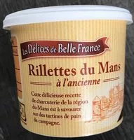 Mängden socker i Rillettes du Mans à l’ancienne