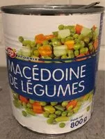 Mängden socker i Macédoine de légumes