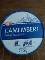 Mängden socker i Camembert au lait pasteurisé