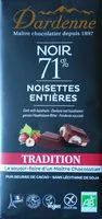 Mängden socker i Noir 71% noisettes entières