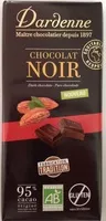 Mängden socker i Chocolat noir 95 %