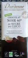Mängden socker i Chocolat noir 64% au sucre de coco