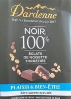Mängden socker i Noir 100% éclat de noisettes