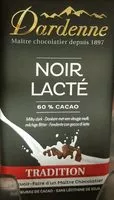 Mängden socker i Noir Lacté 60% Cacao