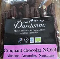 Mängden socker i Croquant chocolat noir
