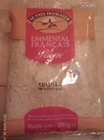 Mängden socker i Emmental Français Râpé (29 % MG)