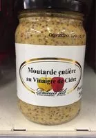 Mängden socker i Moutarde Entière Au Vinaigre De Cidre