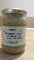 Mängden socker i Moutarde Entière au citron et au vinaigre de cidre