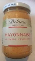 Mängden socker i Mayonnaise au piment