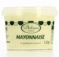 Mängden socker i Delouis, Mayonnaise fraiche, la pot de 110 gr
