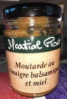 Mängden socker i Moutarde au vinaigre balsamique et miel