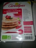 Mängden socker i 4 Galettes au Son d'Avoine Cranberries
