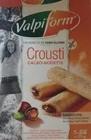 Mängden socker i Crousti Cacao Noisette