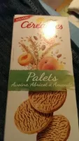 Mängden socker i Palets avoine, abricot et amande