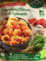 Mängden socker i Cappelleti Epinard Et Tofu Chevre