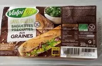 Mängden socker i Baguettes précuites aux graines