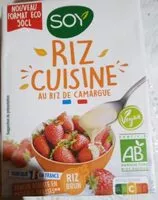 Mängden socker i Riz de cuisine au riz de Camargue