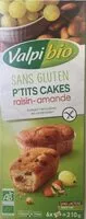 Mängden socker i P'tits cakes raisin amande sans gluten