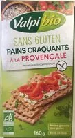 Mängden socker i Pains craquants à la provençale sans gluten