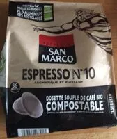 Mängden socker i Espresso n 10