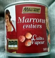 Mängden socker i marrons entier cuits à la vapeur