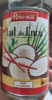 Mängden socker i Lait De Coco