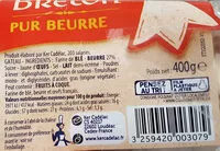 Mängden socker i 400G Gateau Breton Nature Ker Cadelac