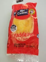 Mängden socker i Madeleine Aux Oeufs Frais Sans Sucre Ajouté 1 - Ker Cadelac