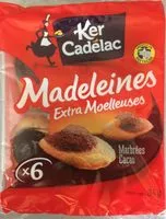 Mängden socker i Madeleines Extra Moelleuses Marbrées Cacao