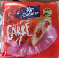 Mängden socker i P'tit Carré Fraise 1 - Ker Cadelac - 40 gr