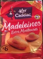 Mängden socker i Madeleines Extra Moelleuses