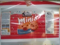 Mängden socker i Mini's pépites de  chocolat au lait
