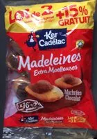 Mängden socker i Madeleines extra moelleuses