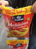 Mängden socker i Madeleines