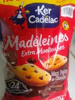 Mängden socker i Madeleines maxi pépites chocolat 50% remboursés