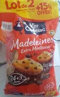 Mängden socker i Madeleines extra moelleuses