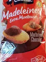 Mängden socker i Madeleines extra moelleuses marbrées cacao