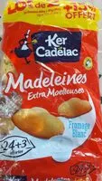 Mängden socker i madeleines extra moelleuses
