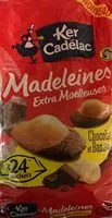 Mängden socker i Madeleines Extra Moelleuses Chocolat et Banane