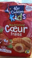 Mängden socker i Madeleine cœur Fraise