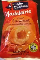 Mängden socker i Madeleine Cœur Caramel au Beurre & Sel de Guérande