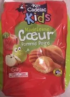 Mängden socker i Madeleine Cœur Pomme Poire